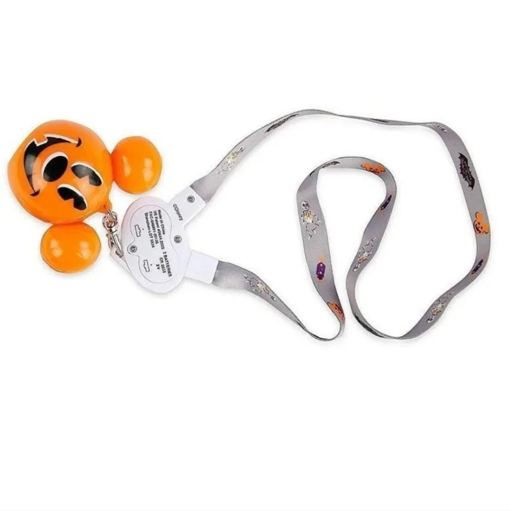 Mickey's Halloween Pumpkin Glow Lanyard - Picture 2 of 6